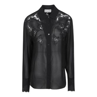 Ermanno Scervino Dames, Blouses & Shirts, Zwart, Maat: S