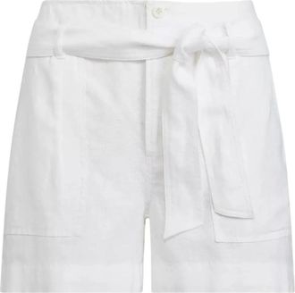 Ralph Lauren Dames, Korte broeken, Wit, Maat: L Linnen