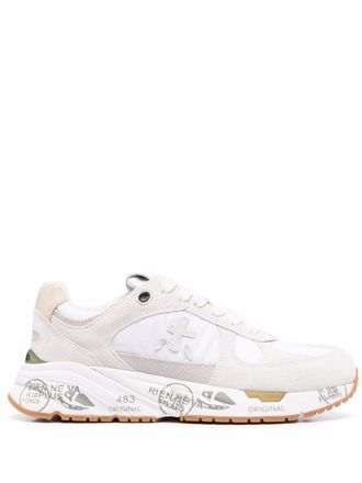 Premiata low-top panelled sneakers - White