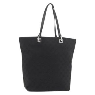Gucci Pre-owned Tote Bags, female, Black, Size: ONE SIZE Pre-owned Vintage Hand Bag