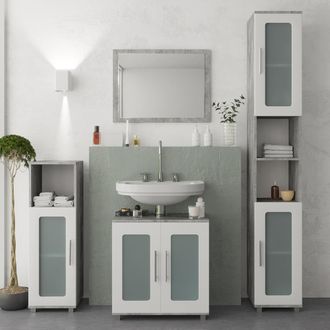 Vicco Espejo De Ba&ntilde;o Kiko, Hormig&oacute;n, 45 X 60 Cm