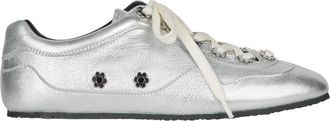 Cecilie Bahnsen Schoenen, Dames, Grijs, 38 EU, Leer, Sneakers Slim