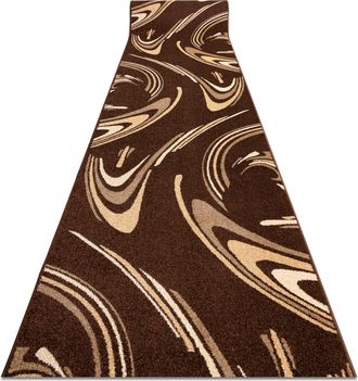 RugsX Rugsx - Alfombra De Pasillo Karmel Fryz - Coffee Marr&oacute;n 100 Cm Brown 100x1300 Cm