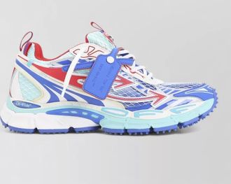 Off-white leather low-top sneakers