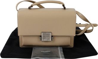 Saint Laurent Brown Calfskin Belchas Medium Tote