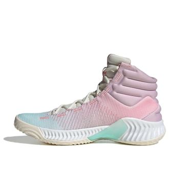 adidas Pro Bounce 2018 Mid Shock Absorption Wear Resistant Pink Blue IG4496