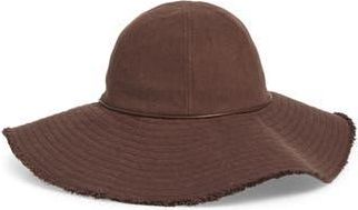 Rag & Bone Lily Sun Hat in Dark Espresso at Nordstrom Rack, Size Medium