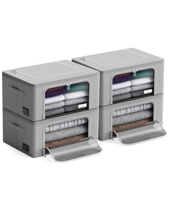 Sorbus Storage Bins With Metal Frame