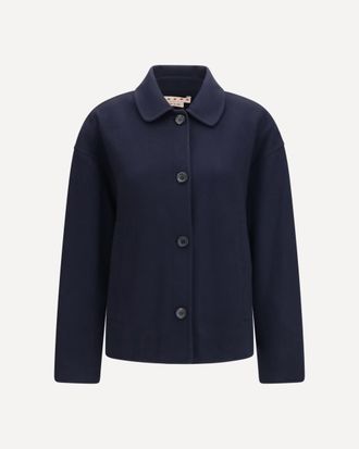 Marni Giacca in lana con ricamo logo Woman 40