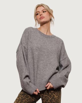 Mimosa Jaci Crewneck Sweater In Grey