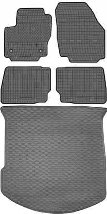 OEM Juego De Alfombrillas De Goma Para Coche Y Maletero Para Ford Mondeo Iv Estate (2011-2014)