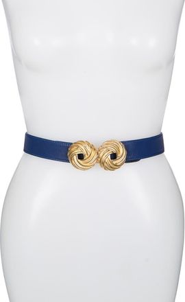 Raina United Leather Belt in Navy at Nordstrom Rack