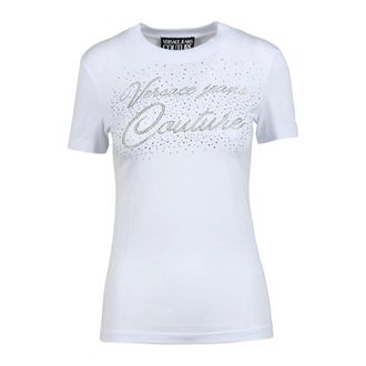 Versace Jeans Couture T-Shirts, female, White, Size: L T-Shirt