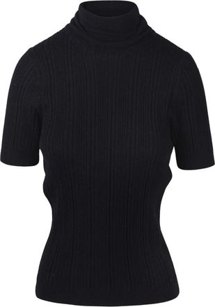 Jucca Turtlenecks, female, Black, M, Ribbed High-neck Jumper
