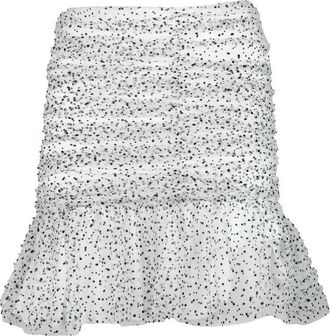 Aniye By Black Ruched Polyester Mini Skirt