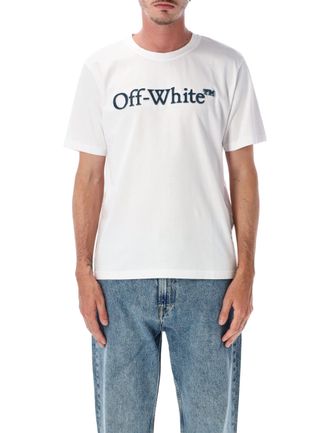 Off-white Classic Short-Sleeve Tee with Bold Logo Detail