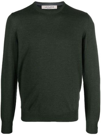 La Fileria virgin-wool fine-knit jumper - men - Virgin Wool - 60 - Green