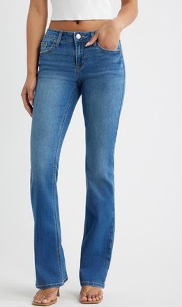 YMI Jessie Mid Rise Bootcut Jeans in Medium Blue at Nordstrom, Size 13
