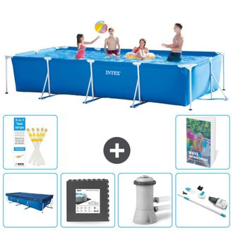 Intex Piscina Con Estructura Rectangular - 450x220x84 Cm - 7-piezas S88