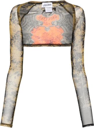 Jean Paul Gaultier Maniche con stampa - Nero