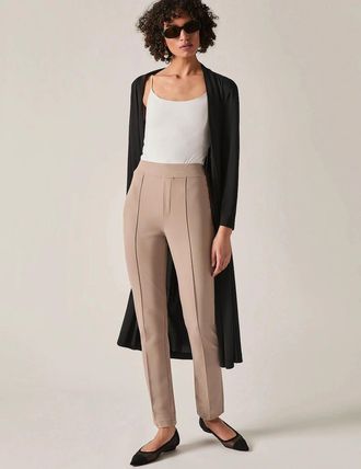 James Lakeland Womens Cigarette Trousers Taupe - Tan - Size: 10
