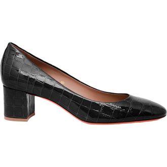 Santoni Womens low-heel pump in Black at Nordstrom, Size 6.5