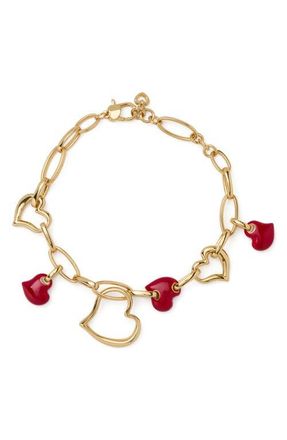 Kate Spade New York charm bracelet in Dark Scarlet at Nordstrom