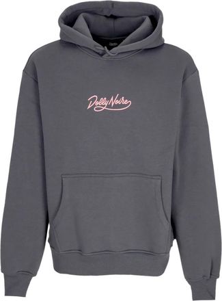 Dolly Noire Logo Hoodie - Heren - Hoodies - Grijs - XL - Katoen - Hoodies & sweatvesten