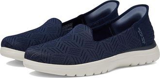 Skechers On-The-Go Flex - Clover Hands Free Slip-Ins Womens Flat Shoes Navy : 6.5 B - Medium