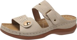 Generic Summer Shoes for Women Womens Sandals Wide Fit Ladies Casual Sandals Stylish Solid Color Flat Slippers Perfect For Everyday Wear