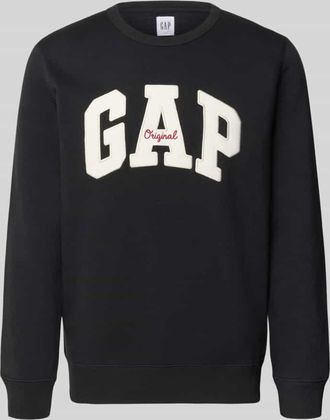 GAP Sweatshirt mit Logo und Rundhalsausschnitt in Anthrazit, Gr&ouml;&szlig;e XXL