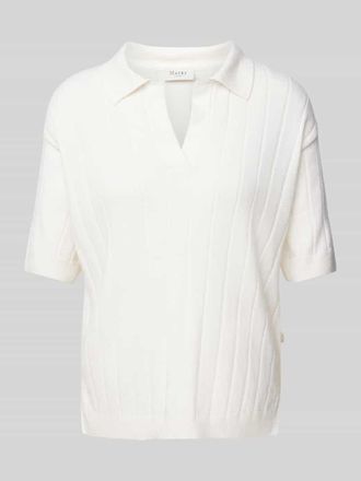 Maerz MAERZ Muenchen Strickshirt mit V-Ausschnitt in Offwhite, Gr&ouml;&szlig;e 38