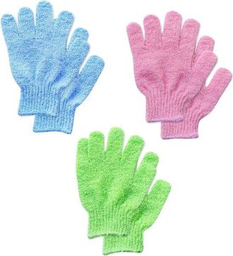 OEM Mttproducts - Guantes Exfoliantes - Guantes De Ducha De Bamb&uacute; - Exfoliante Natural Para El Cuidado De La Piel - Ideal Para Spas Y Masajes