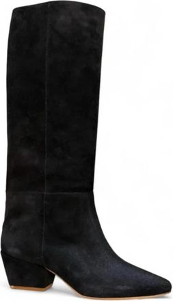 Forte_Forte Hoge su&egrave;de laarzen - Dames - Cowboylaarzen - Zwart - 39 EU - Su&egrave;de - Schoenen