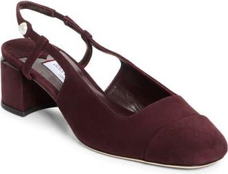 Jimmy Choo London Elisa Slingback Pump in Deep Merlot/Deep Merlot at Nordstrom, Size 10.5Us