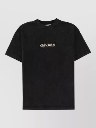 Off-white cotton logo t-shirt