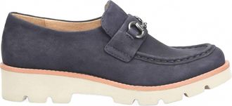 S&ouml;fft Womens Prewitt Leather Loafer In Sky Navy