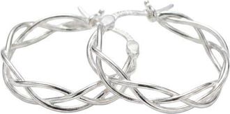 Argento Vivo Marquise Station Hoop Earrings at Nordstrom