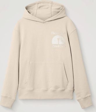 Ellesse Mens Club Di Corsa Hoodie-Stone - Cream - Size: 38