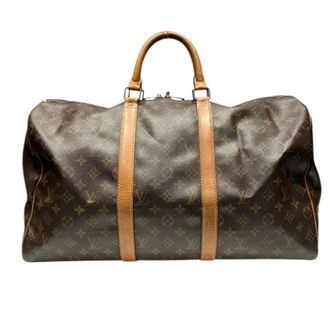 Louis Vuitton Pre-owned Weekend Bags, unisex, Brown, Size: ONE SIZE Pre-owned Keepall 50 Boston Bag