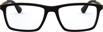 Ray-Ban 55mm Optical Glasses in Matte Black at Nordstrom