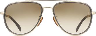 David Beckham DB 7068/G/S Asian Fit 2F7/HA Mens Sunglasses Gold Size 58