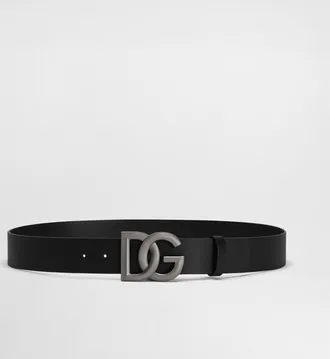 Dolce & Gabbana DG Logo Buckle Leather Belt from $525.00