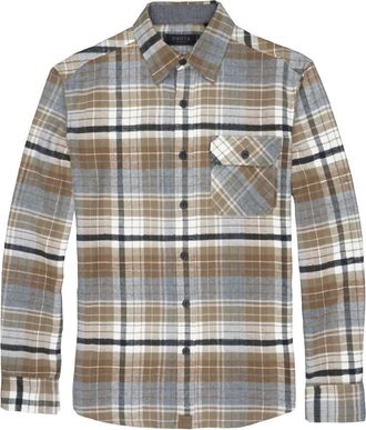 Dakota Grizzly Mens Brock Flannel Shirt In Rustic Oaks