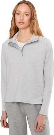 Vineyard Vines Calmwater 1/4 Zip Womens T Shirt Ultimate Grey : MD, Polyester/Rayon/Spandex