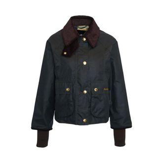 Barbour Jassen, Dames, Groen, M, Katoen, Geknipte Gewaxte Jas Groen