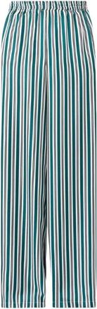 Max Mara Ladino Wijde Broek - Dames - Wijde Broeken - Groen - S - Broeken