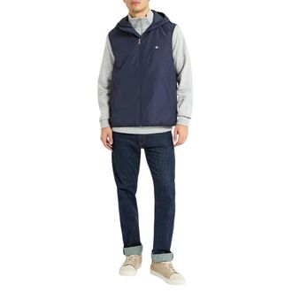 GANT Heren mouwloos gilet (Blauw)