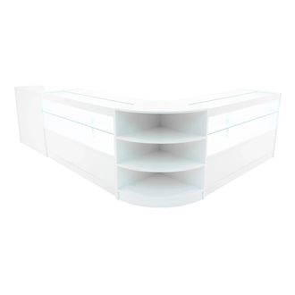 MonsterShop Eclipse LED Shop Counter Set LM60, TB60 & 2 x C1500 - White