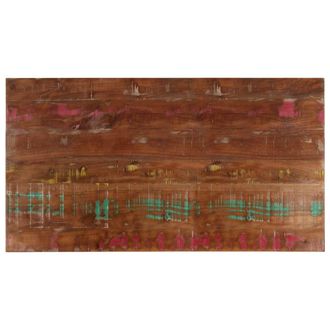 Berkfield Home Table Top 100x60x3.8 cm Rectangular Solid Wood Reclaimed in Brown